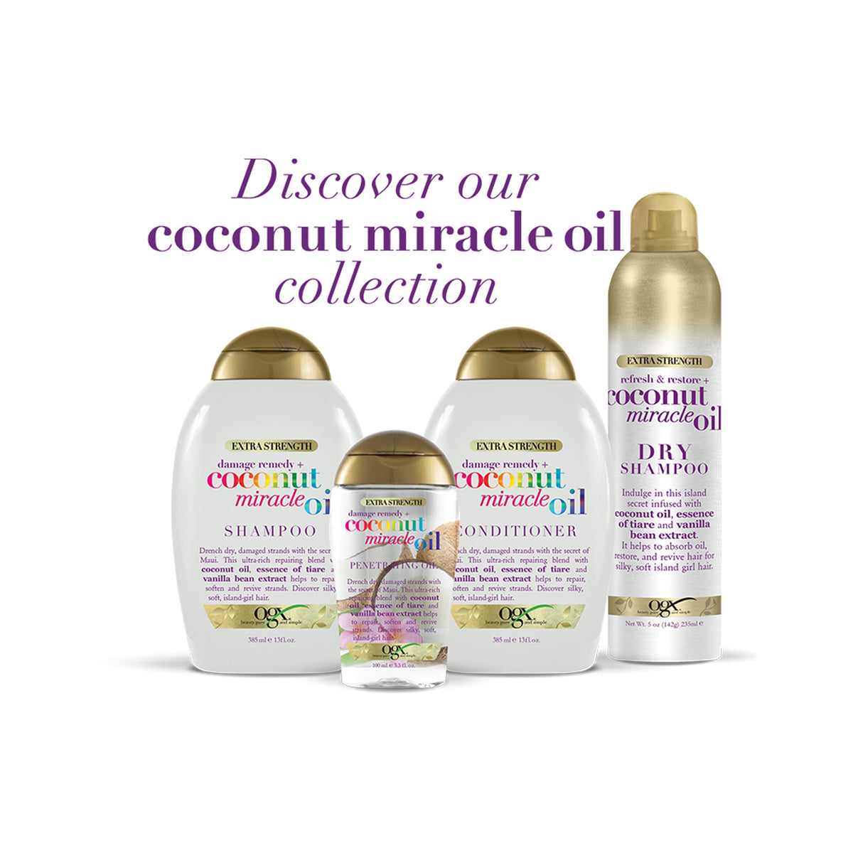 OGX oil-absorbing dry shampoo keeps roots clean between washes