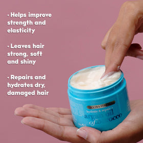 OGX 6-ounce container packaging for at-home spa-like care