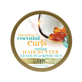 OGX Quenching Coconut Curls Butter 2-pack packshot for hydrated curls