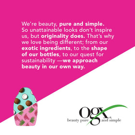 OGX second-day style dry shampoo delivers a silky-soft lifted look