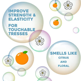 OGX sulfate-free and parabens-free label signaling gentle care
