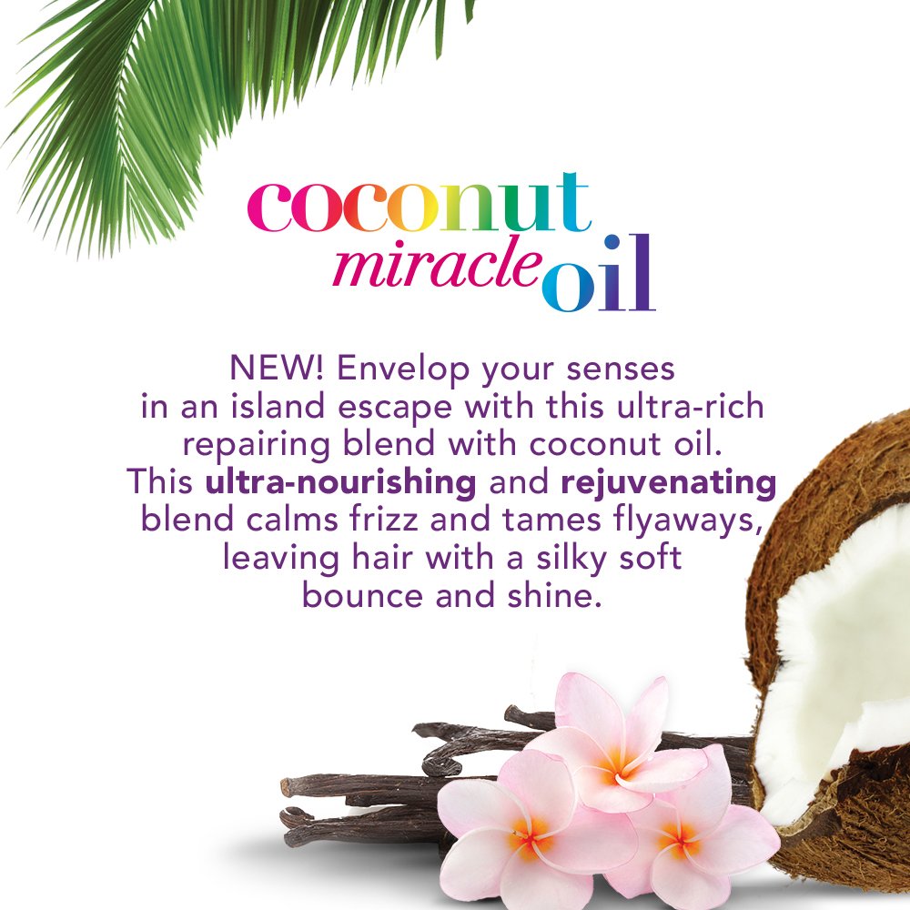 OGX vanilla bean extract provides a subtle aroma while reviving texture