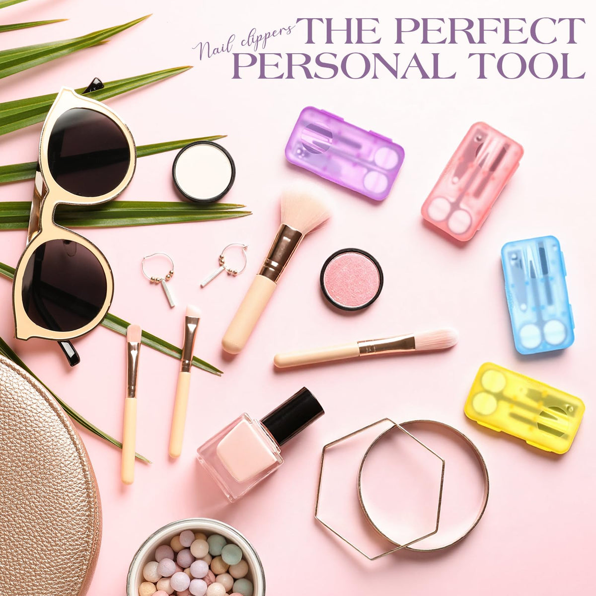 Oh Klyzo portable manicure kit fits home, travel, or desk neatly.