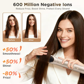 O.H.B Ionic smoothing with negative ions for frizz reduction and shine.