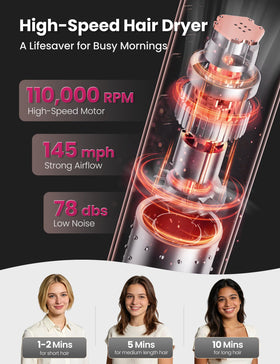 Oval volumizing brush delivers lift and body for fuller styles.