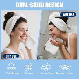 OHOO highly absorbent towels quickly lift moisture and impurities.