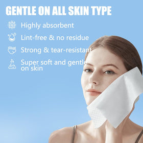 OHOO makeup-removal towels deliver gentle cleansing for makeup removal.