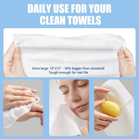 OHOO multipurpose towels suitable for cleansing, makeup removal, and personal care.
