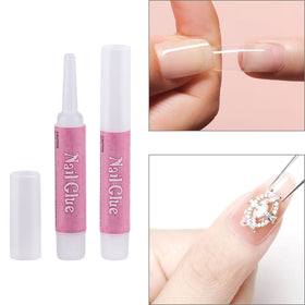 Ohlove 100-piece acrylic nail glue kit laid out for DIY projects