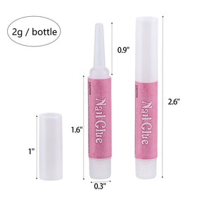 Ohlove glue applied on nails demonstrating durable bond for nail art