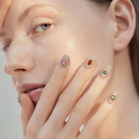 Ohmique vintage turquoise nail gems pack to add western style
