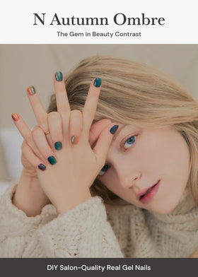 Ohora Autumn Ombre swatch displays vibrant green and brown hues for quick styling.