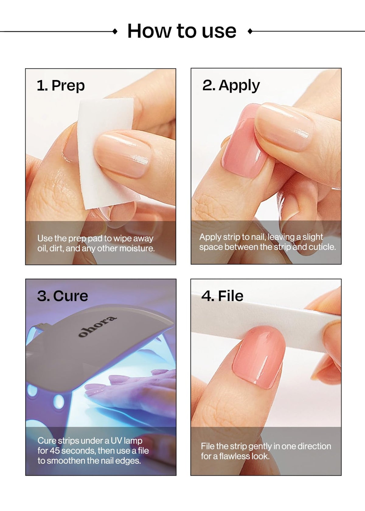 ohora N Fairy Blush beginner-friendly kit enables quick salon-quality nails at home.