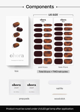 ohora easy-to-use gel nail wraps for quick at-home manicures