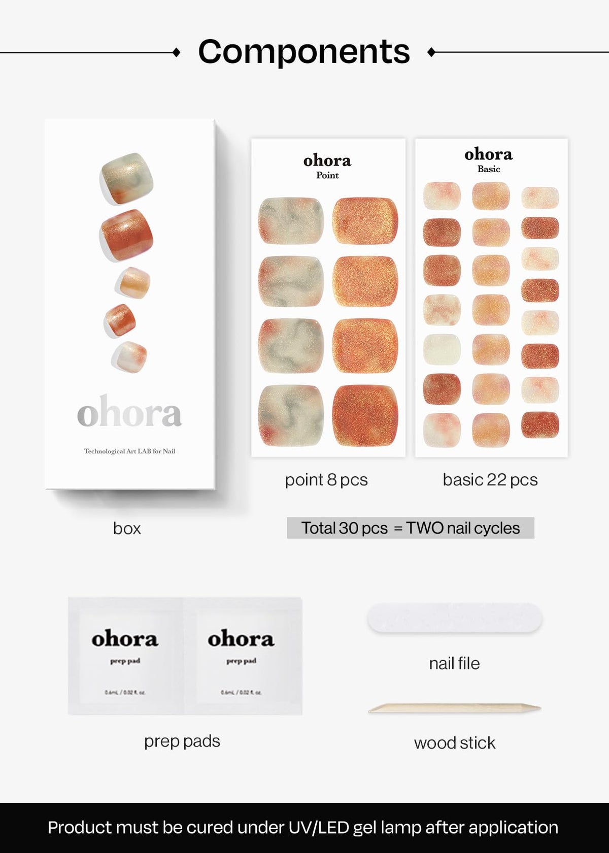 ohora long-lasting nails with waterproof top gel up to two weeks
