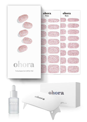 Ohora N Pixie Dust Starter Kit lamp demonstrates salon-grade curing at home.