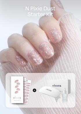 Ohora N Pixie Dust Wraps close-up shows 30 versatile nail art options.