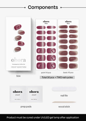 removing ohora strips with wooden stick for safe peel