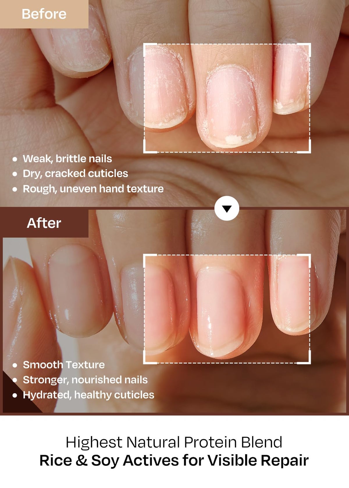 ohora Natural Care Rice Plumping Cuticle Serum texture close-up showing light oil-serum feel
