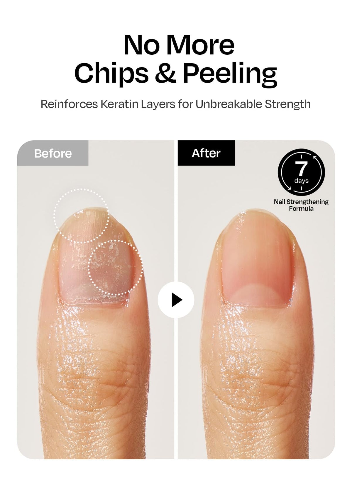 ohora Natural Glow Water Syrup glossy finish on nails in a natural apricot hue.