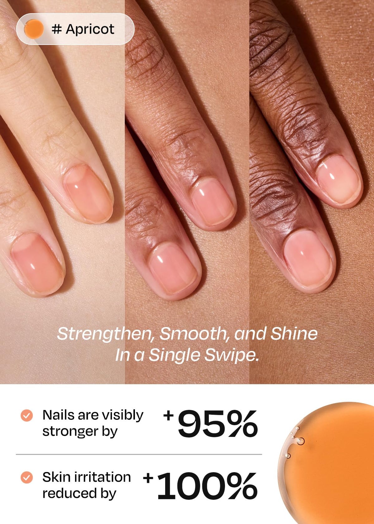 ohora Natural Glow Water Syrup close view of the precise 300-bristle brush for smooth use.