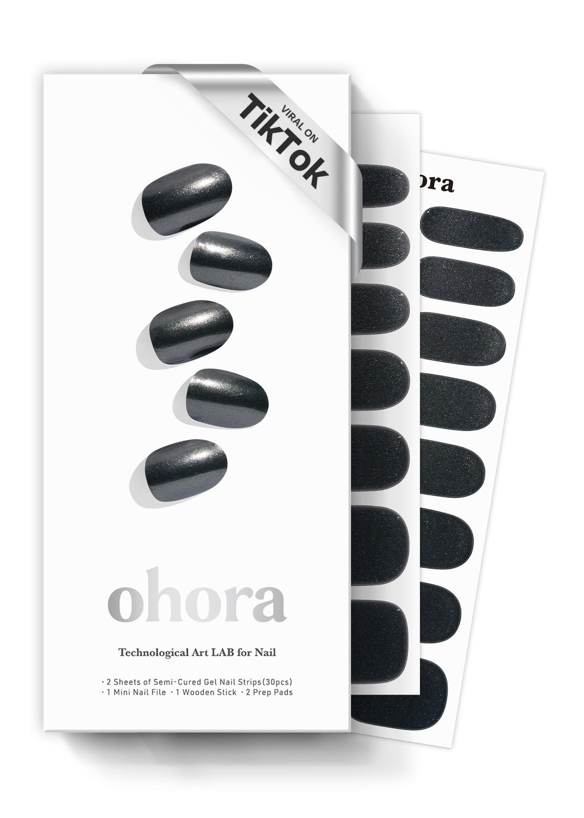 Ohora N Boba Chrome packaging shown for easy at-home manicure.