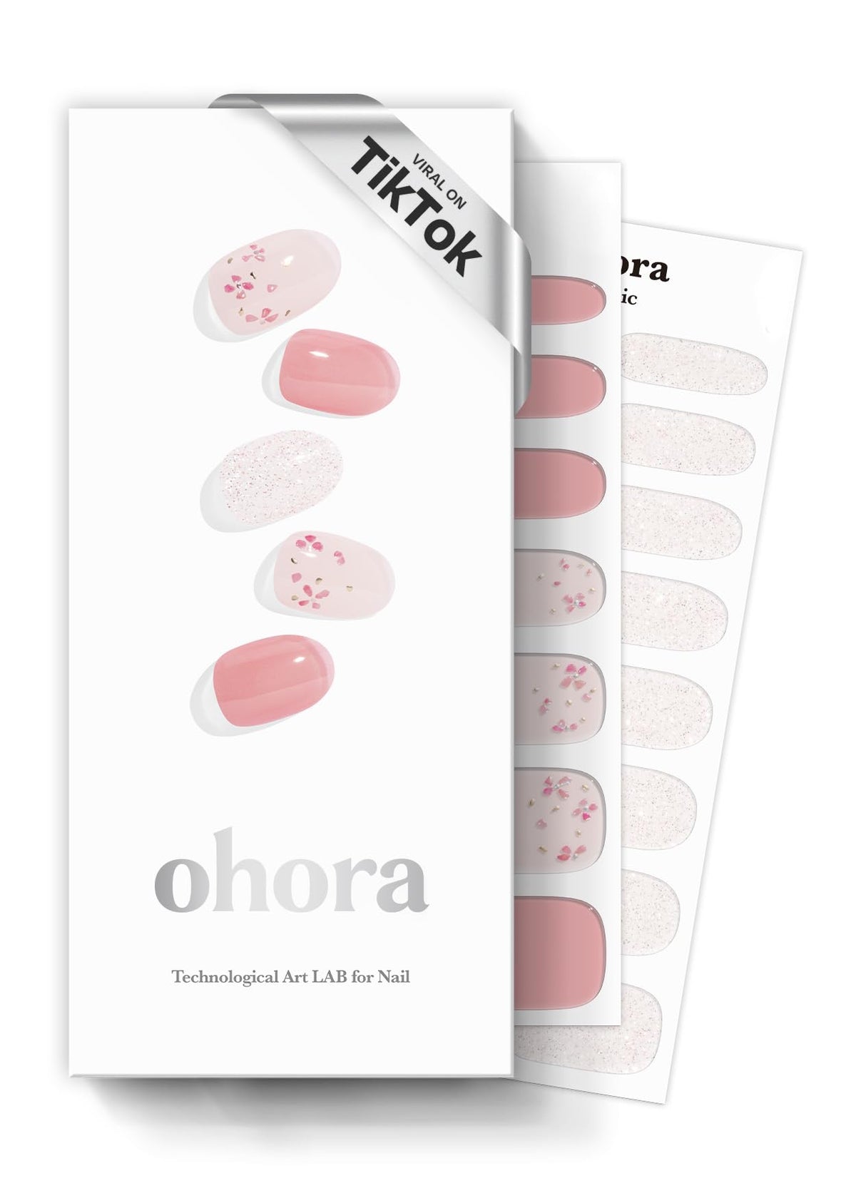 ohora n rose diamond wraps front view show vibrant pink patterns for at-home salon vibes.