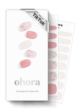 ohora n rose diamond wraps front view show vibrant pink patterns for at-home salon vibes.