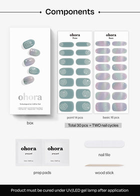ohora P Azure gel pedi bundle delivering at-home salon-quality pedi look