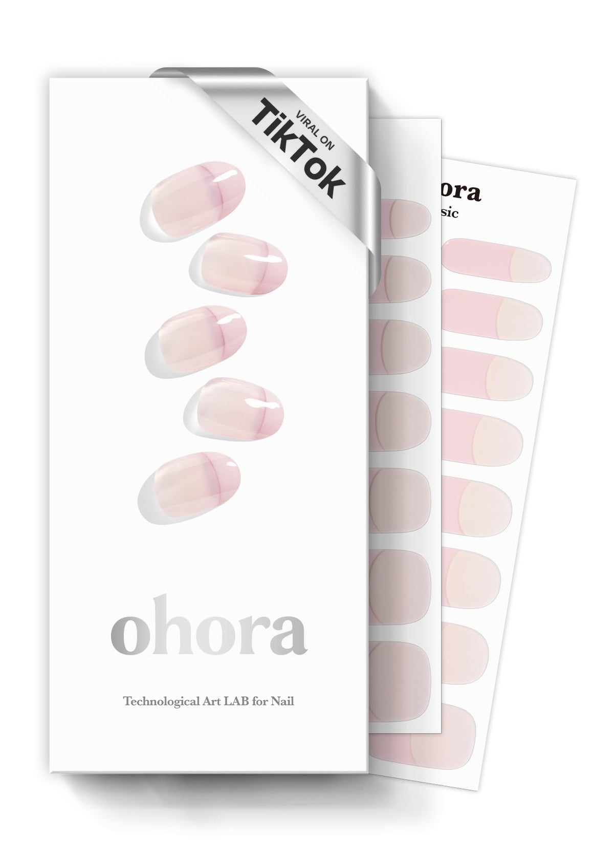 ohora romantic french nail strips pack delivering salon-quality nails at home