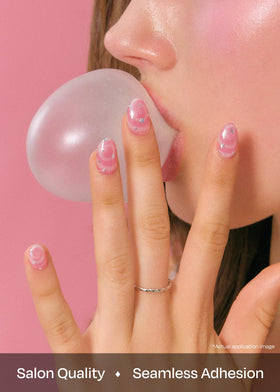 ohora N Candy Swirl easy removal preview reduces stress on natural nails