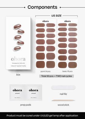 ohora semi cured gel nail strips n chocolate chrome removal made simple and clean