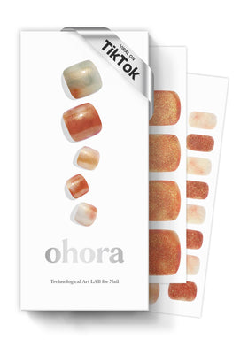 ohora Semi Cured Gel Pedi Strips P Tasogare box front for at-home salon polish