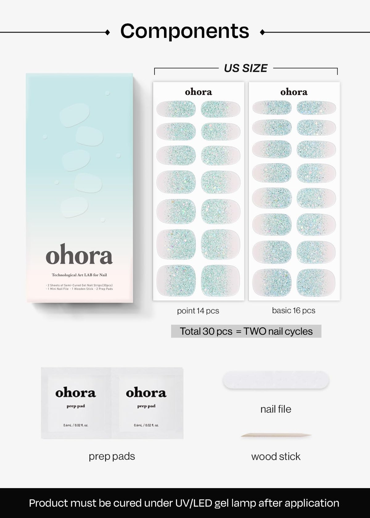 Ohora N Bubble Bomb fits all nail shapes for versatile styling.