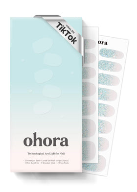 Ohora N Bubble Bomb nail strips, pack-front view, delivering salon-quality finish.