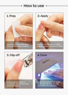 Ohora Silky Way easy-removal nude strips without nail damage.