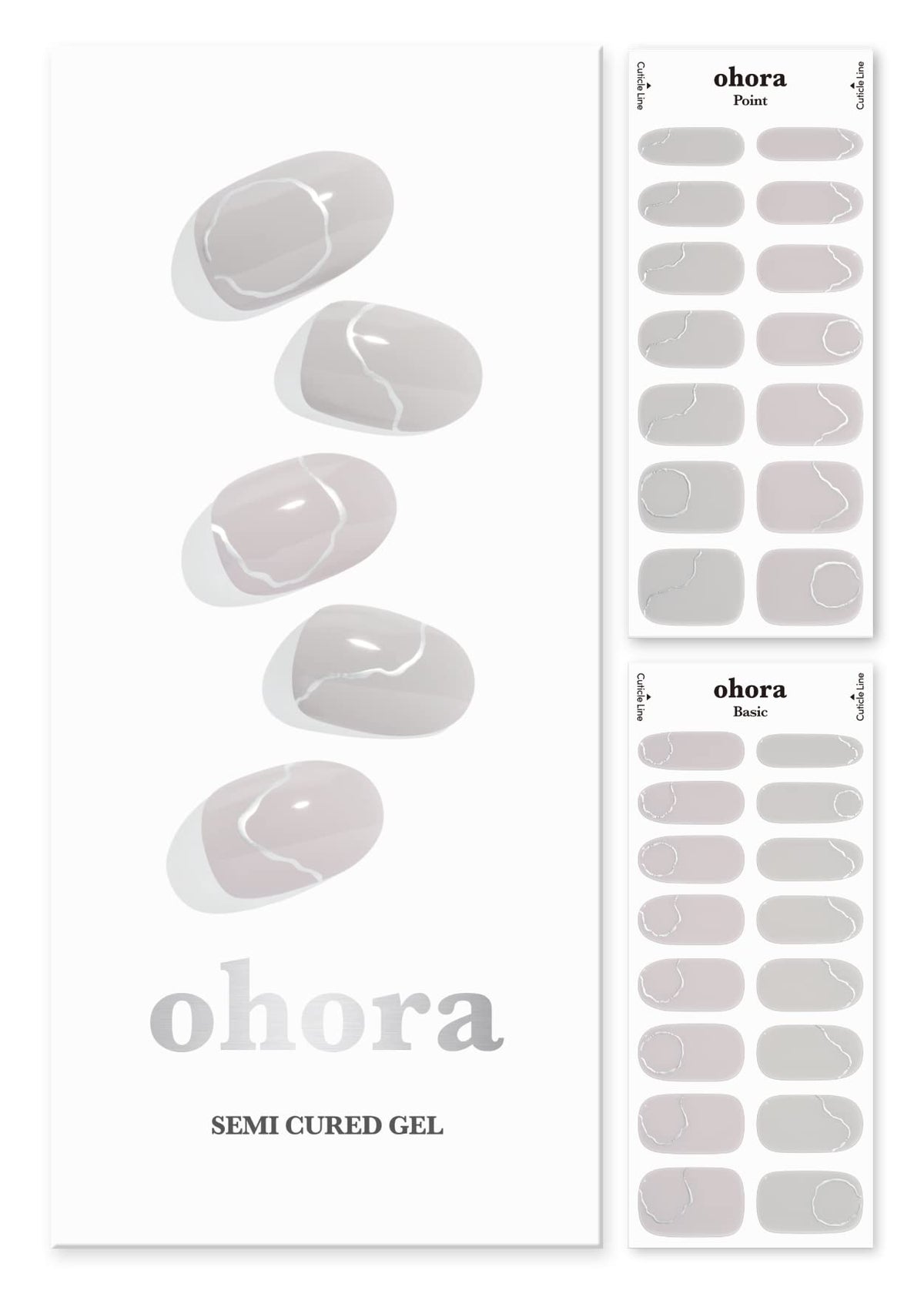 Ohora Silky Way nude gel nail strips for at-home salon-quality nails.