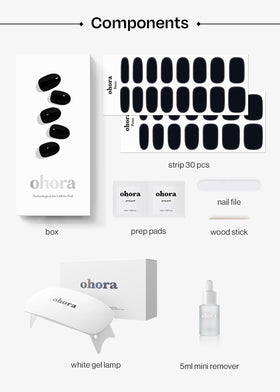 ohora UV lamp for fast curing and durable gel-like finish.
