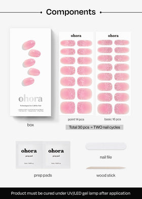ohora N Fairy Blush vegan and cruelty-free formula suitable for everyday nail art.