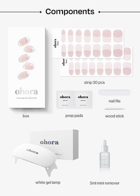 ohora vegan gel wraps with no animal ingredients for cruelty-free nails.