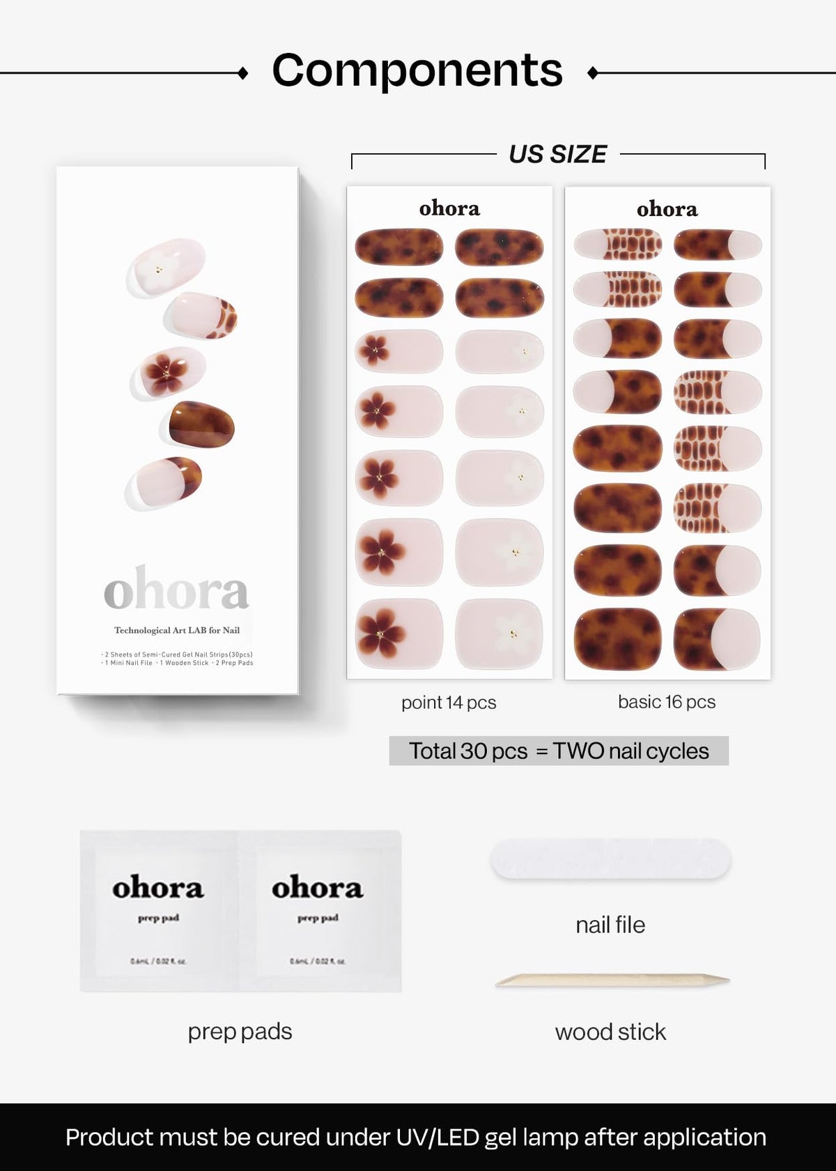 ohora waterproof top gel layer close-up supports two-week wear.