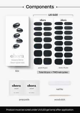 At-home salon-quality nails with Ohora Semi Cured Gel Nail Strips.