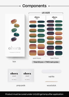 Ohora waterproof top layer preserves shine during daily activities.