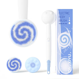 Oh,XIYU electric back scrubber with cat ears for a playful, thorough cleanse.