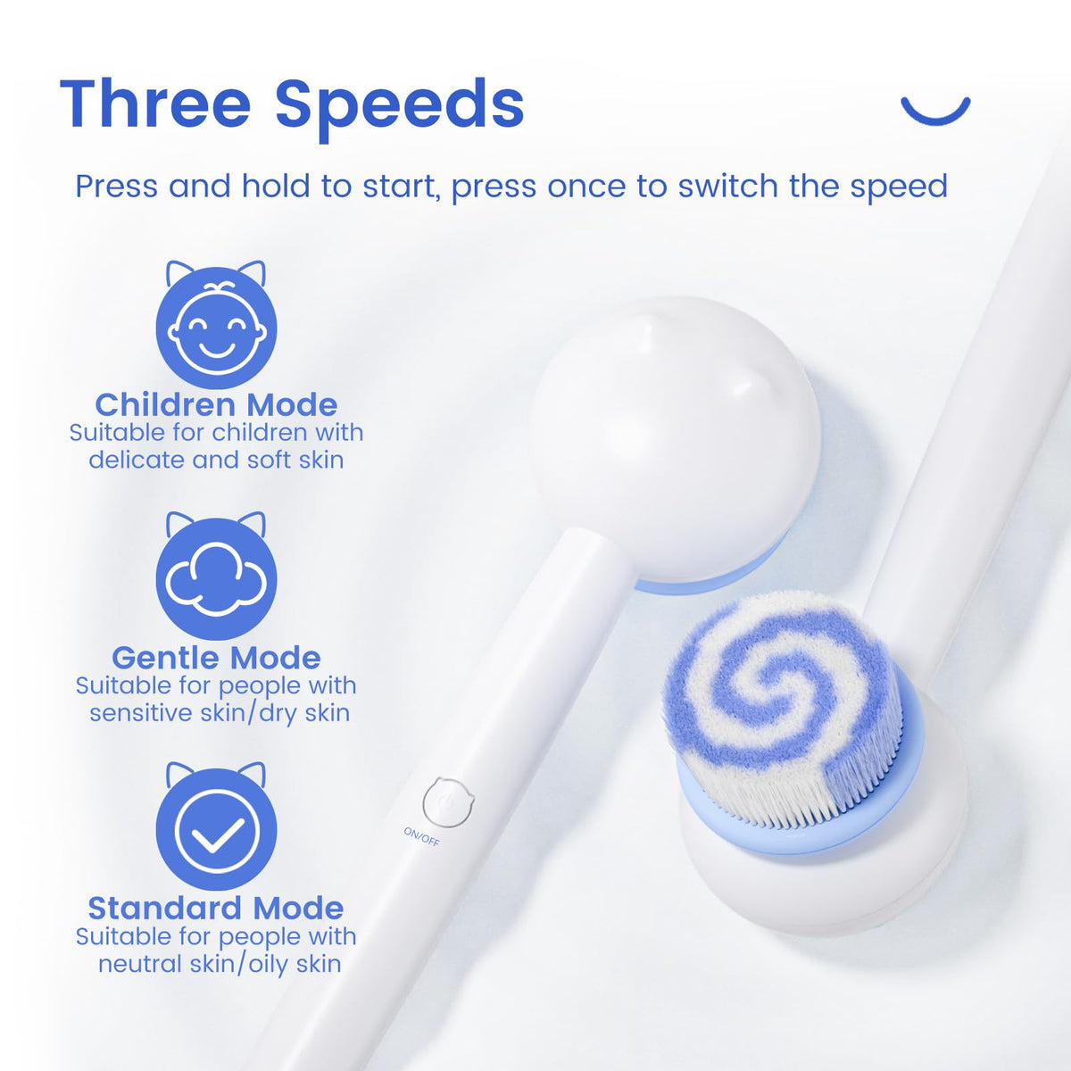 Oh,XIYU three-speed control adapts to different skin needs.