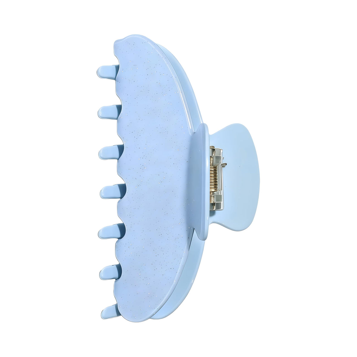 OideGuiing Sequin Blue claw clip secures hair with all-day comfort.