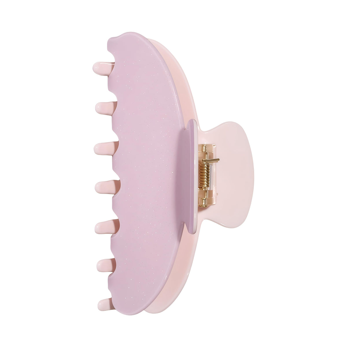 OideGuiing sequin powder claw clip 4-inch secures hair with a non-slip grip.