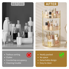Oifecsie large capacity skincare organizer dresser stores serums and perfumes neatly
