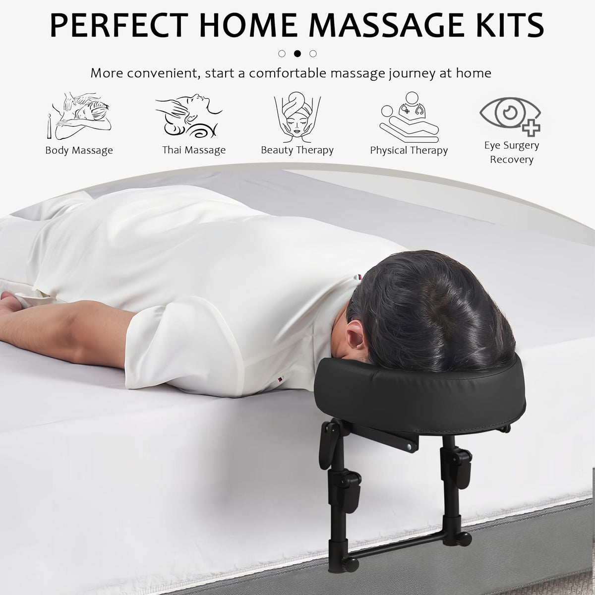 OIHYA memory foam face pillow contours softly to the face for comfort