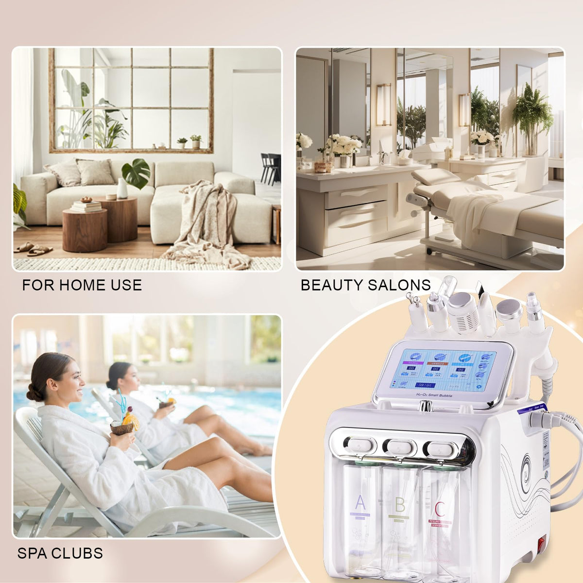 Packaging box for OIJIIE machine suitable for salon or home delivery